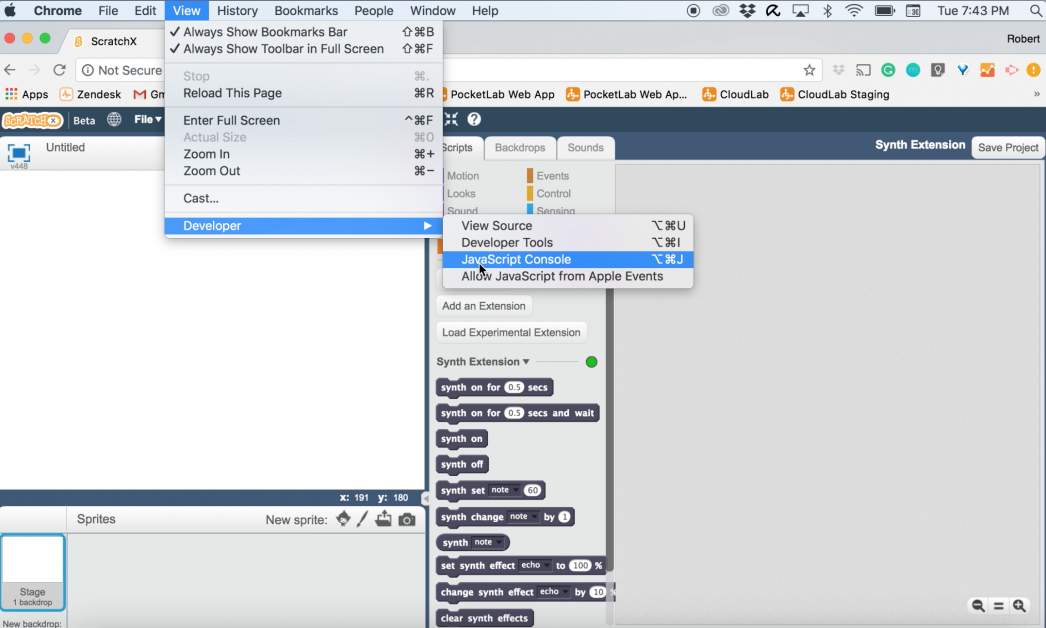 Use Two ScratchX Extensions for Coding Education